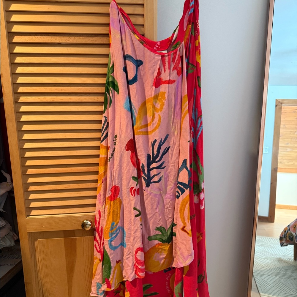 Farm Rio Mixed Fruits Ocean Maxi Skirt - Picture 2 of 4